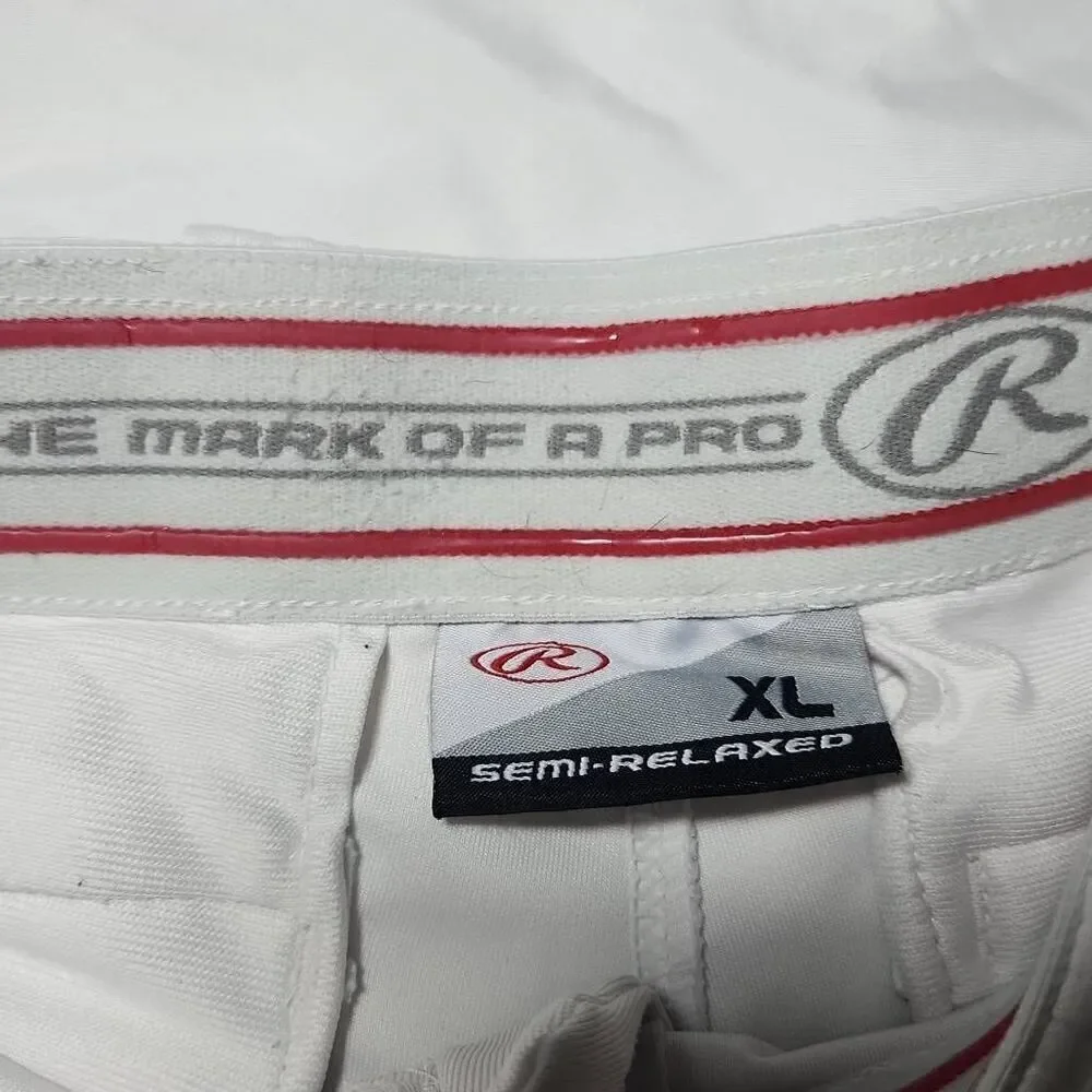 Rawlings Boys Size XL White Semi-Relaxed Baseball Pants